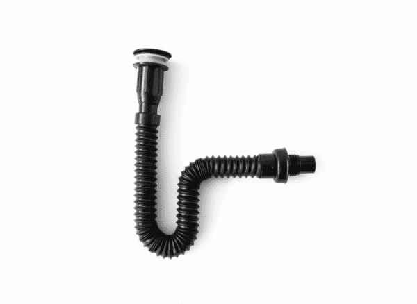 DESAGUE PUSH CON CIFON FLEXIBLE NEGRO